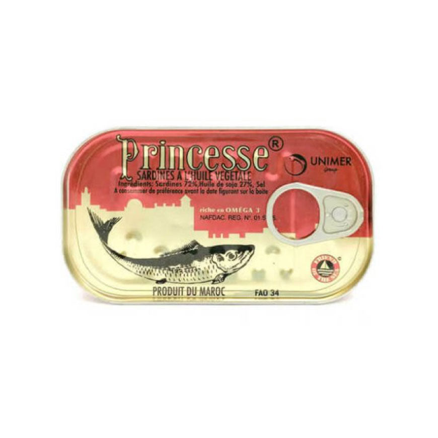 Princesse Sardines Oil 125 g